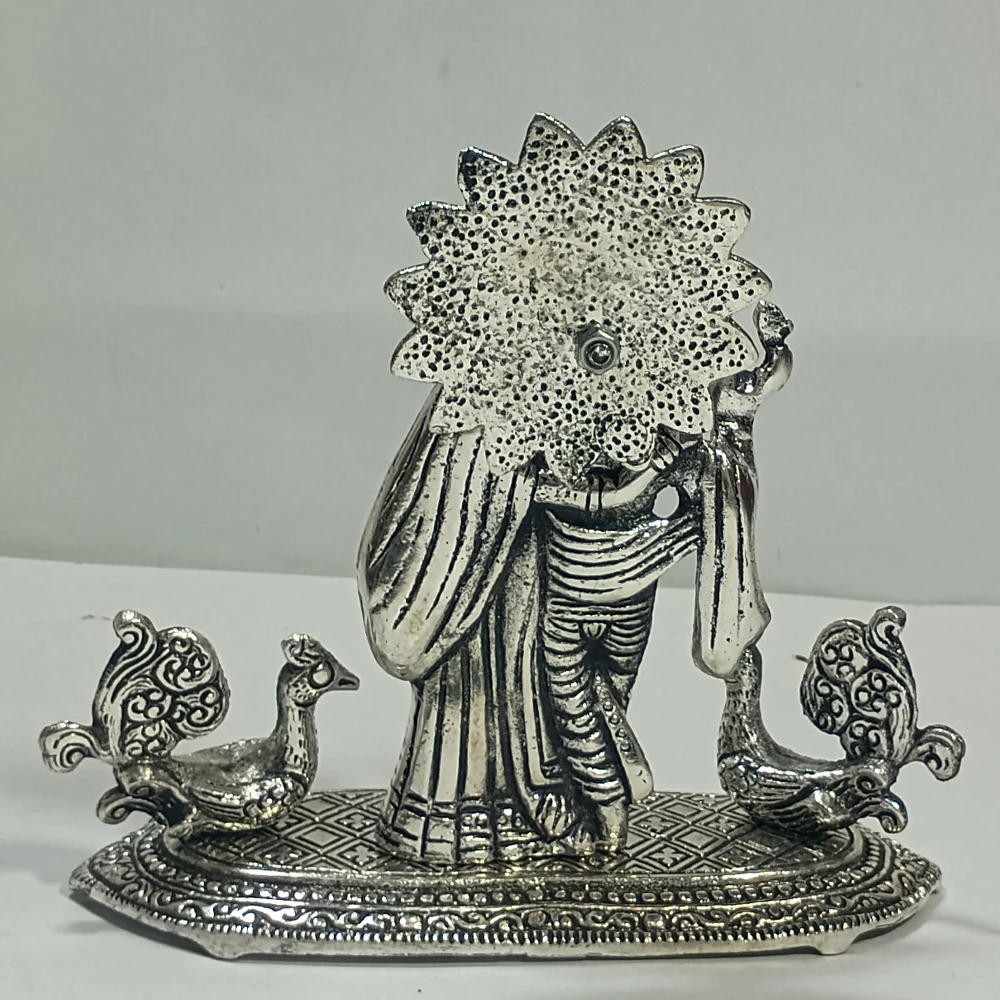 Radha  Krishan with Peacock-6.5No-Z12582