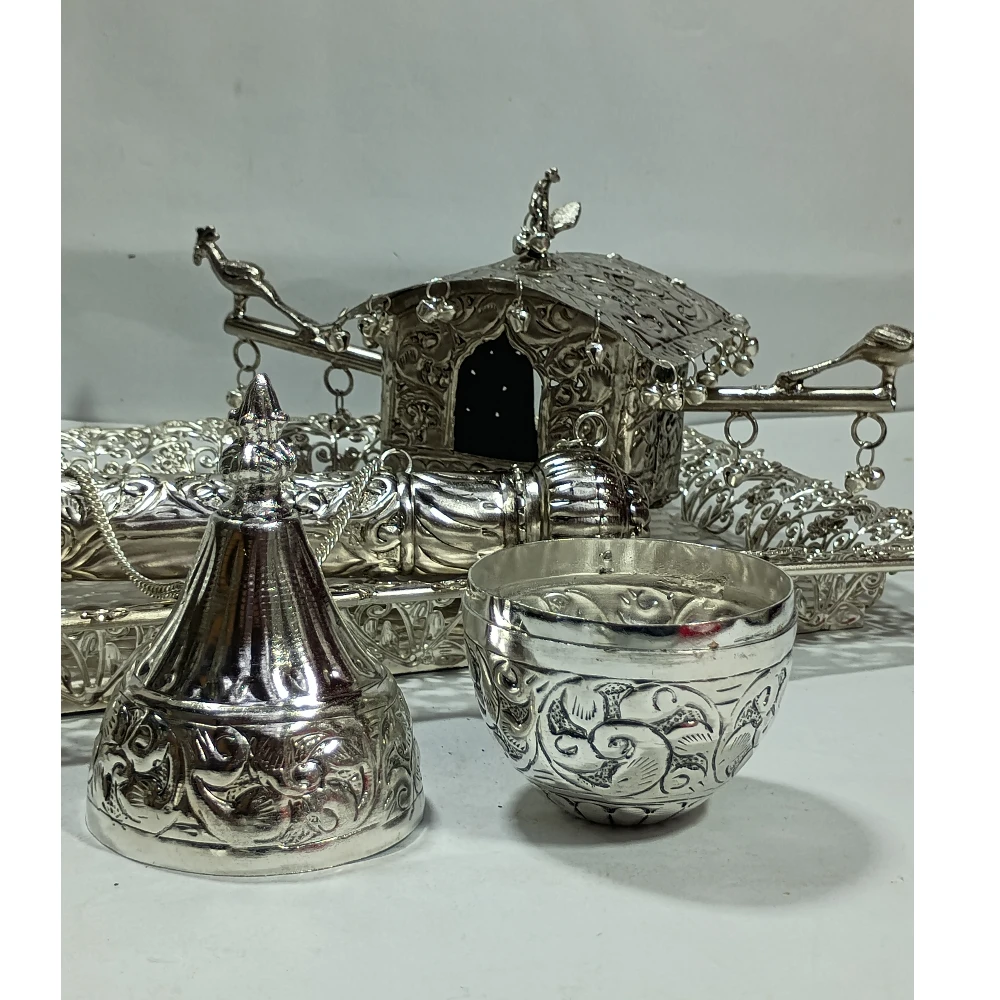 Tray with Palki Farman and Nariyal Set-14No-Z12604