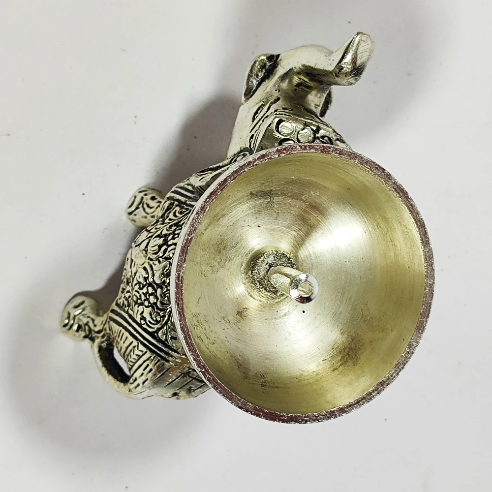 Elephant with Akhand Diya-4No-Z12857