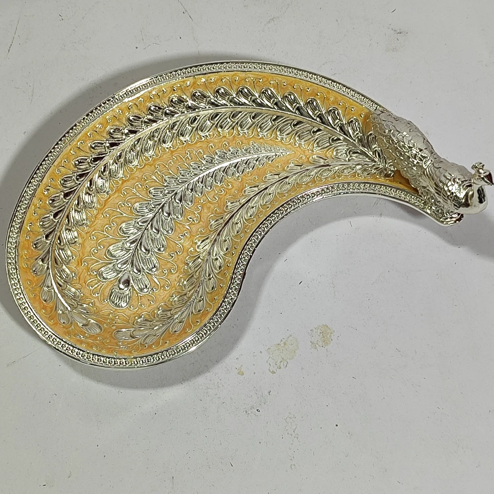 Tray with Peacock-3No-Z12887