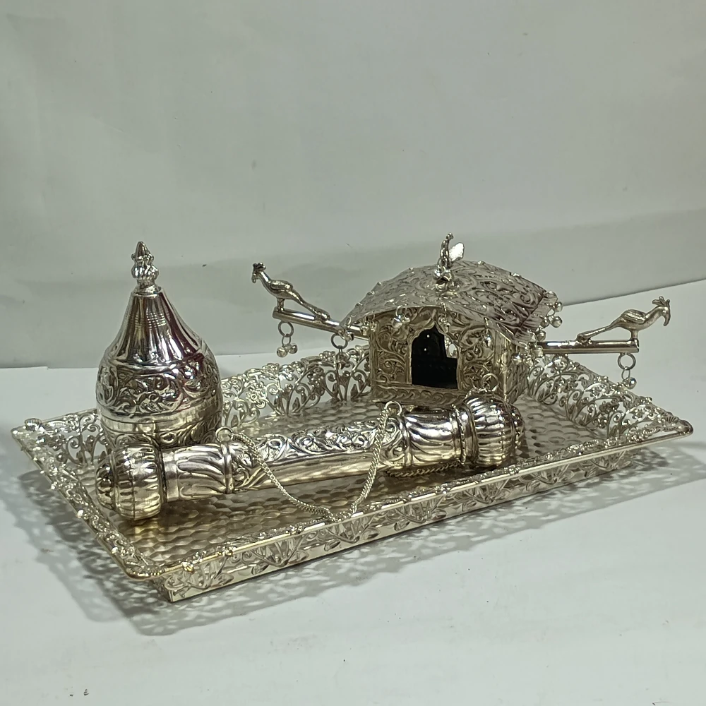 Tray with Palki Farman and Nariyal Set-14No-Z12604