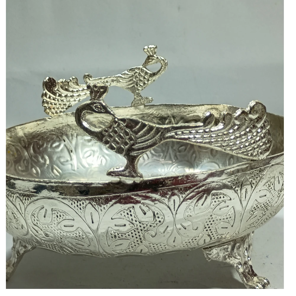 Bowl With Peacocks-8No-Z08446