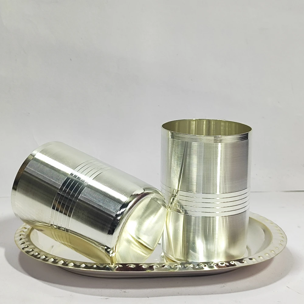 Two glass with tray-7.5No-Z09990