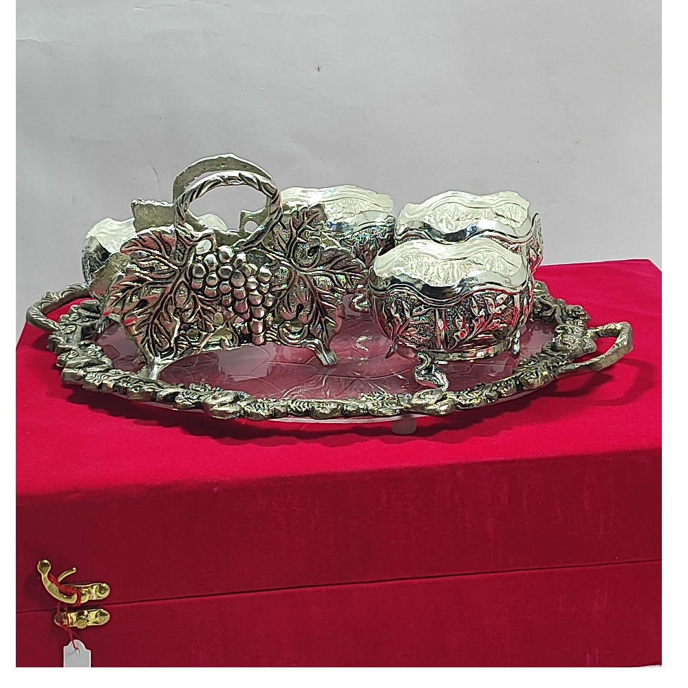 Burney with  Tray and Napkin Holder Set-15No-Z12318
