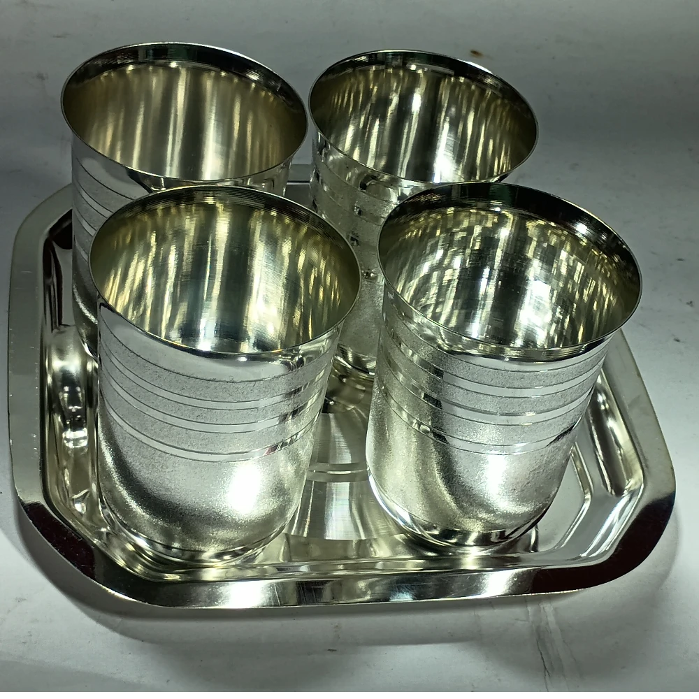 Four Glass With Tray-8No-Z10205