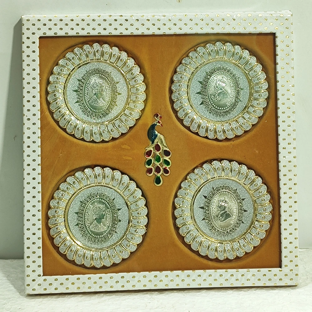 Four Coins with Peacock and Folder-9.5No-Z12632