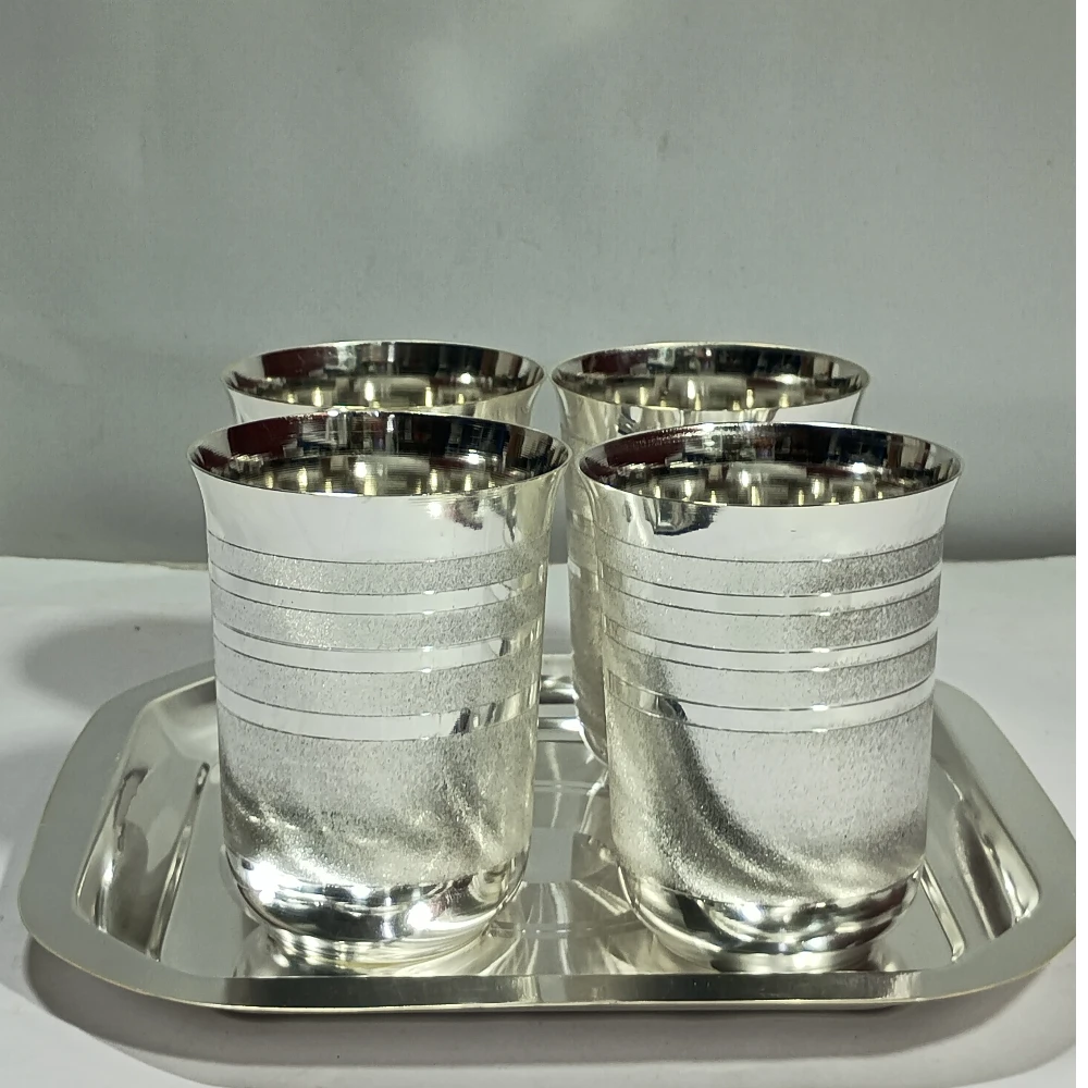 Four Glass With Tray-8No-Z10205