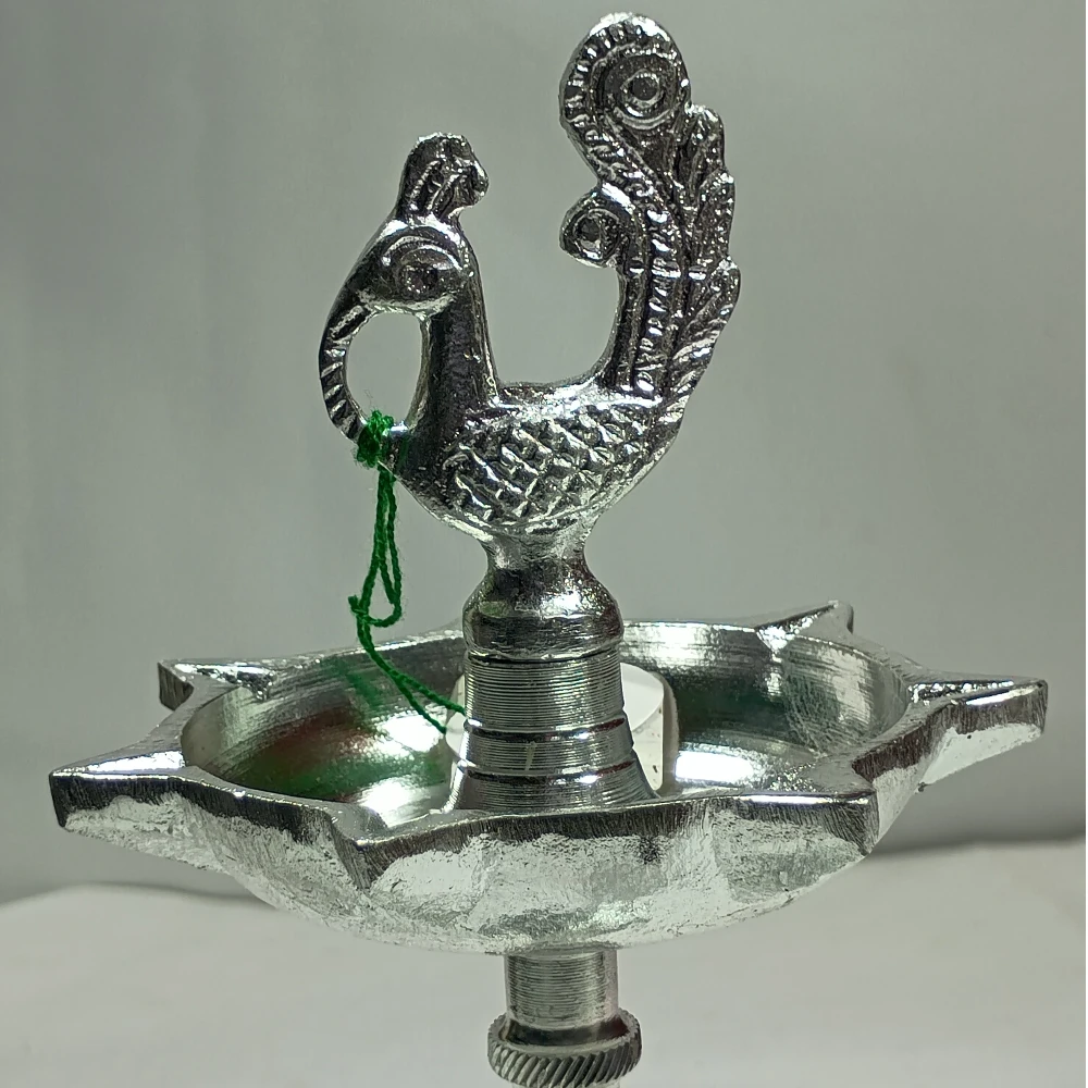 Diya With Peacock-10No-Z04319