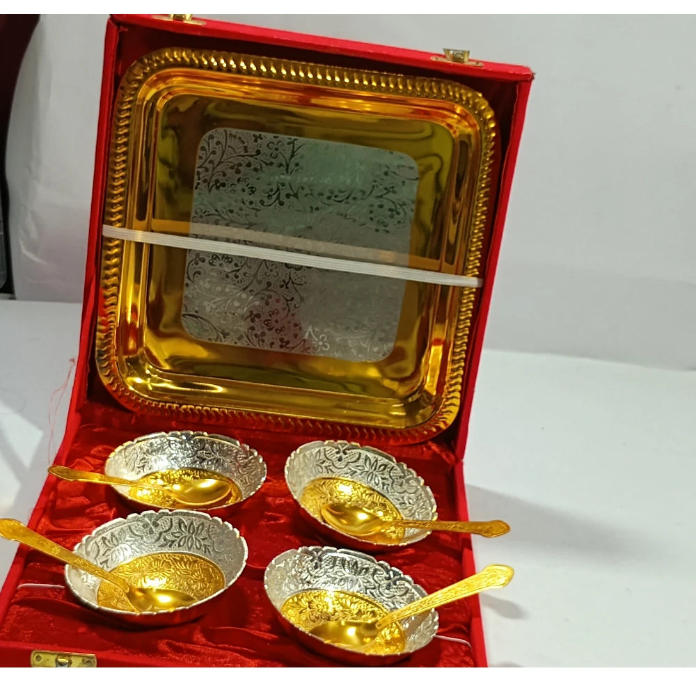 Tray with Four Bowl-9No-Z08367