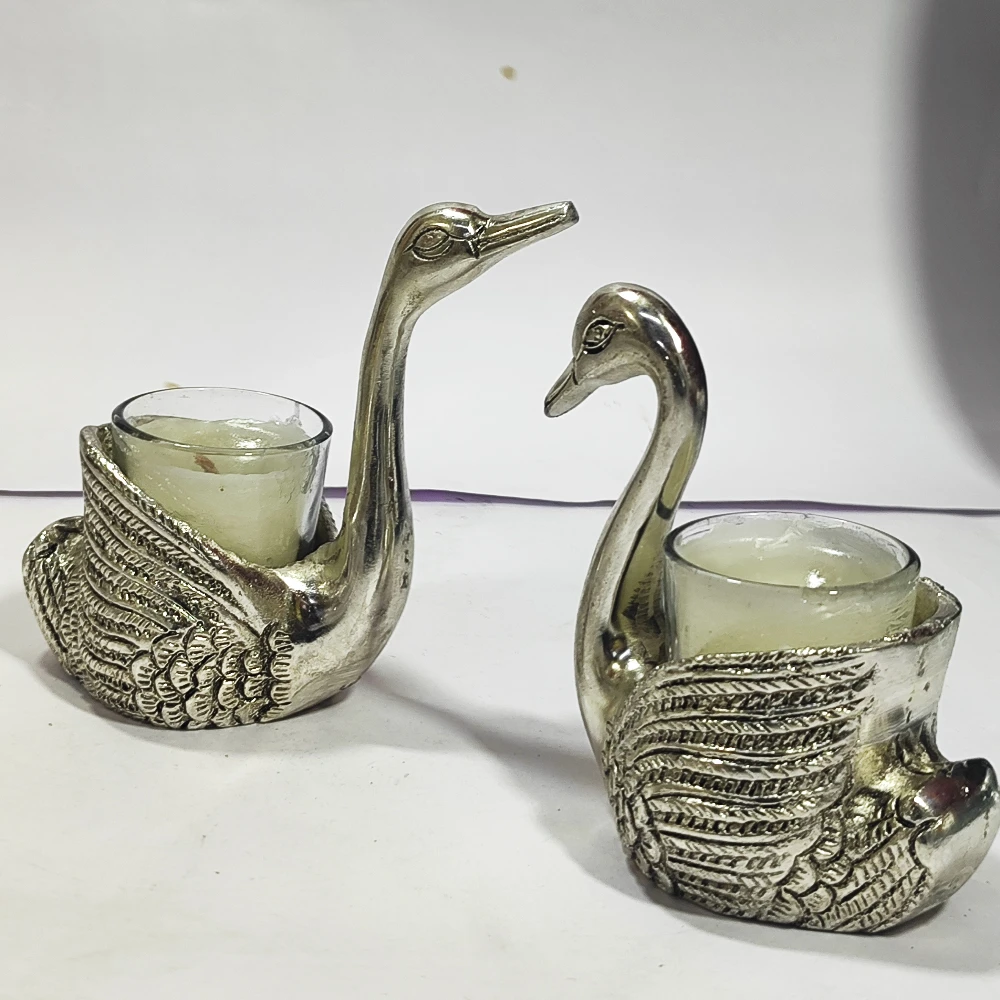 Couple Duck as Candle Stand-5No-Z12858