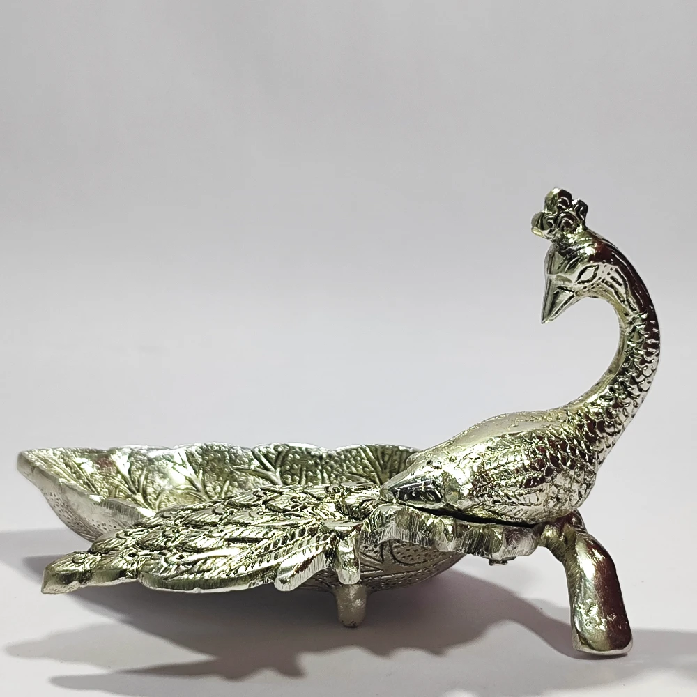 Dry Fruit Container with peacock-5No-Z11949