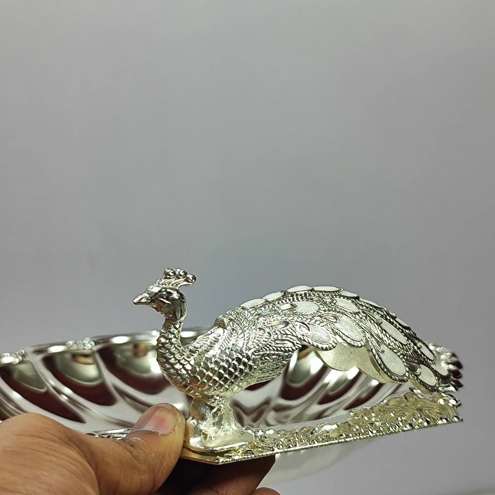Tray With Peacock-9No-Z12994
