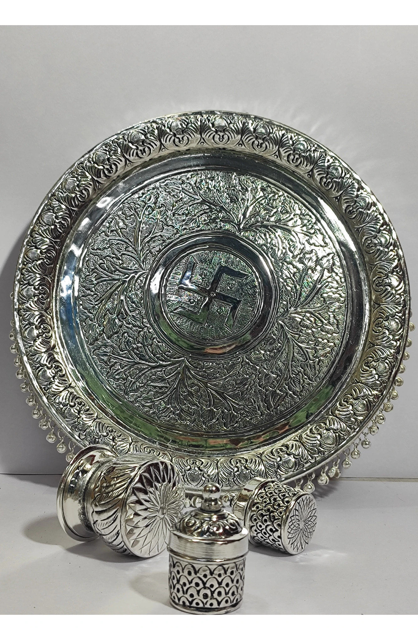 4pcs Puja Thali-12No-Z12975
