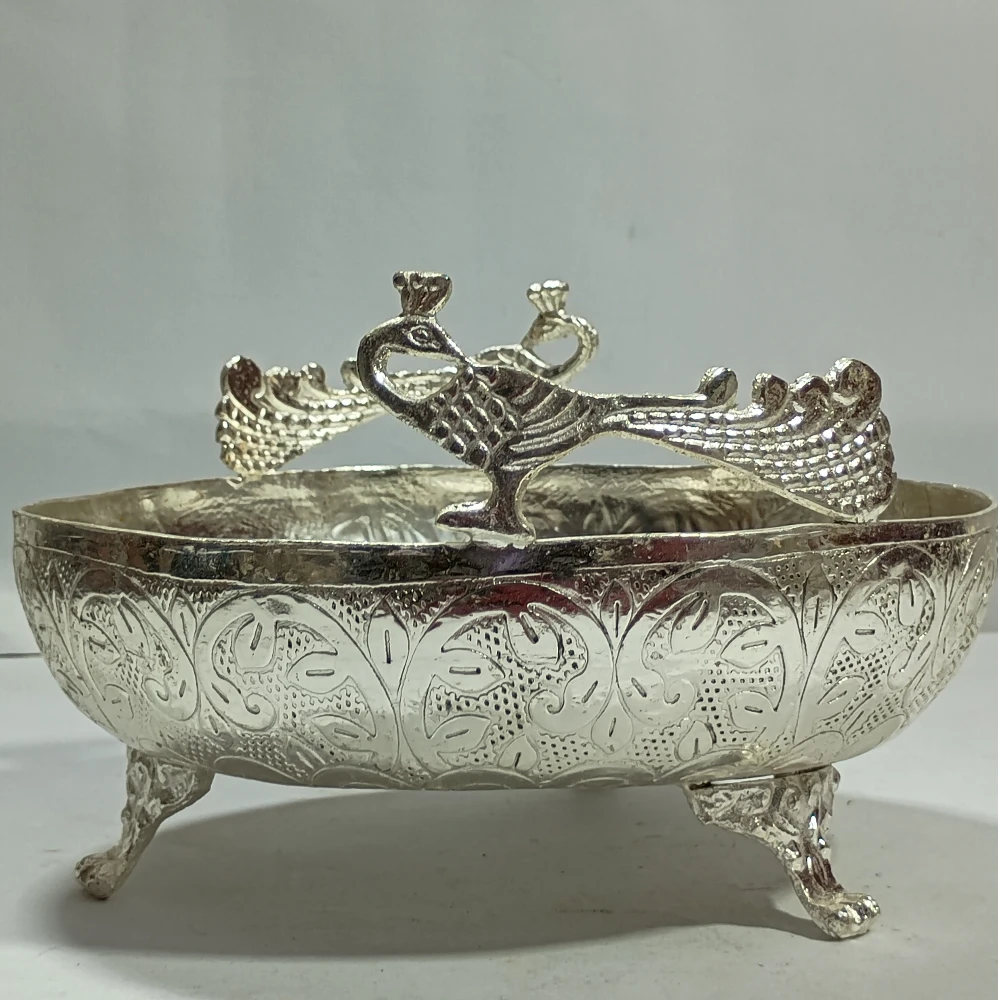 Bowl With Peacocks-8No-Z08446