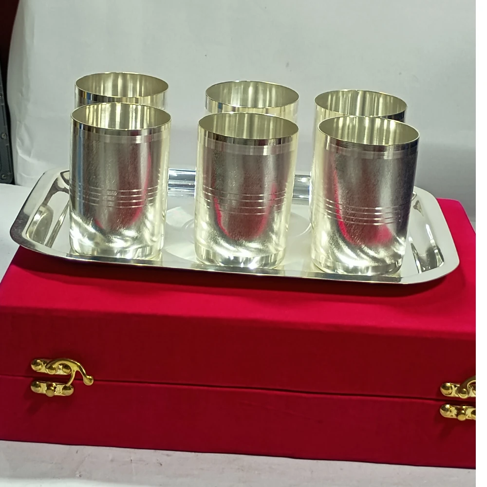 Tray with six Glass-4No-Z11290