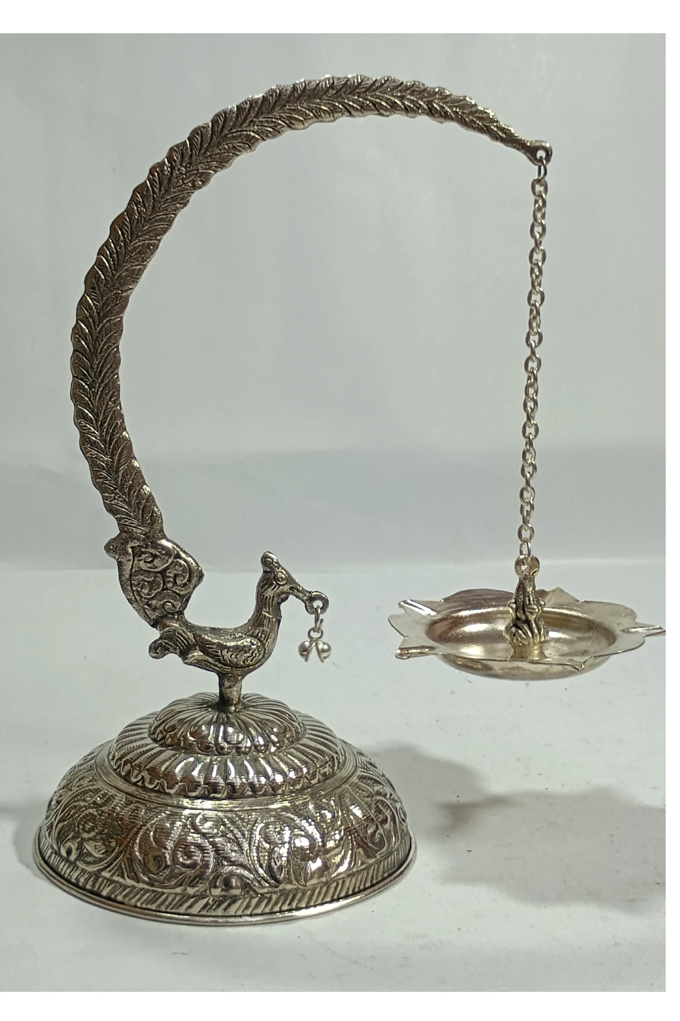 Diya with Peacock-9.5No-Z09164
