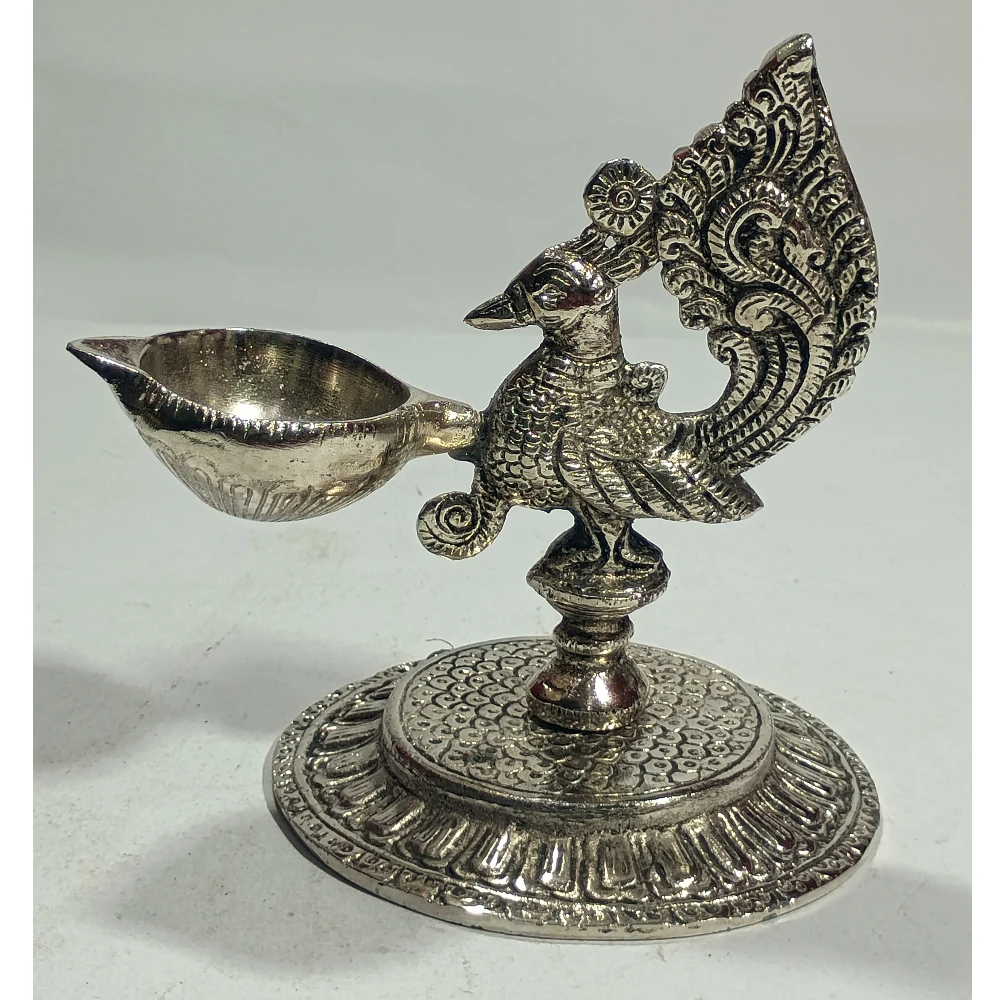 Diya with Peacock-6.5No-Z12179