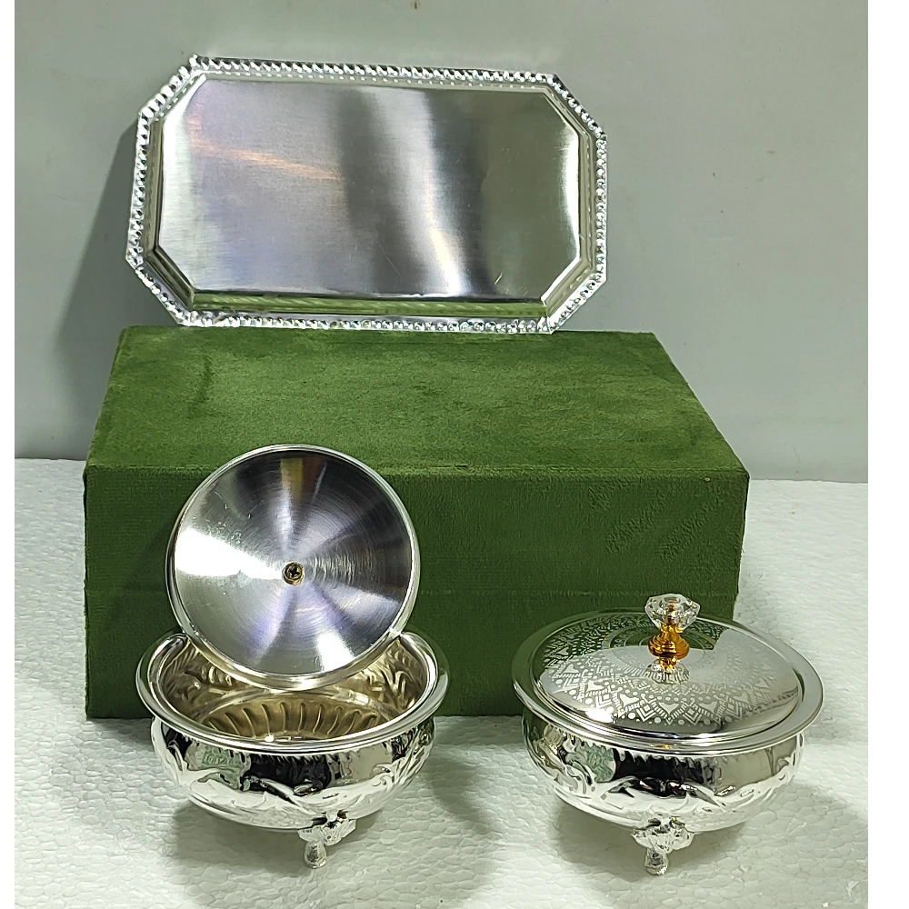 Tray with two Bowl-9No-Z12637