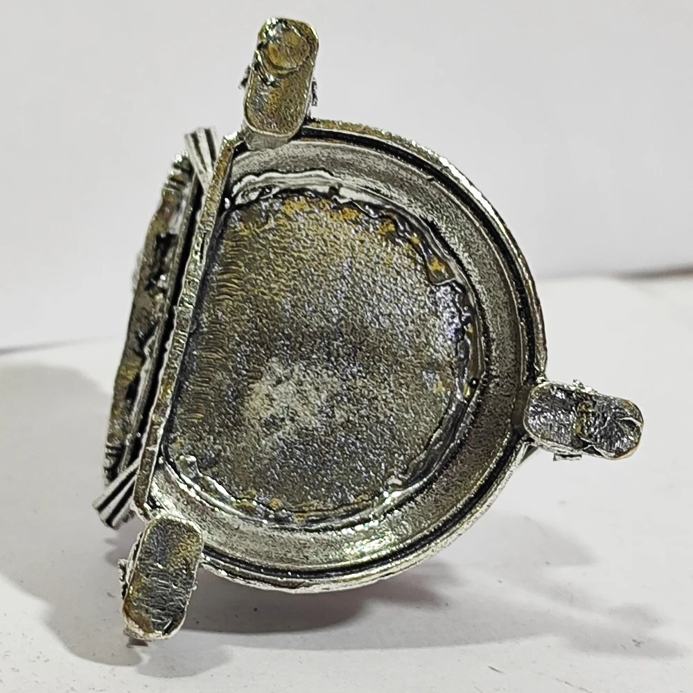 Laxmi with Diya and Elephant-3No-Z12812