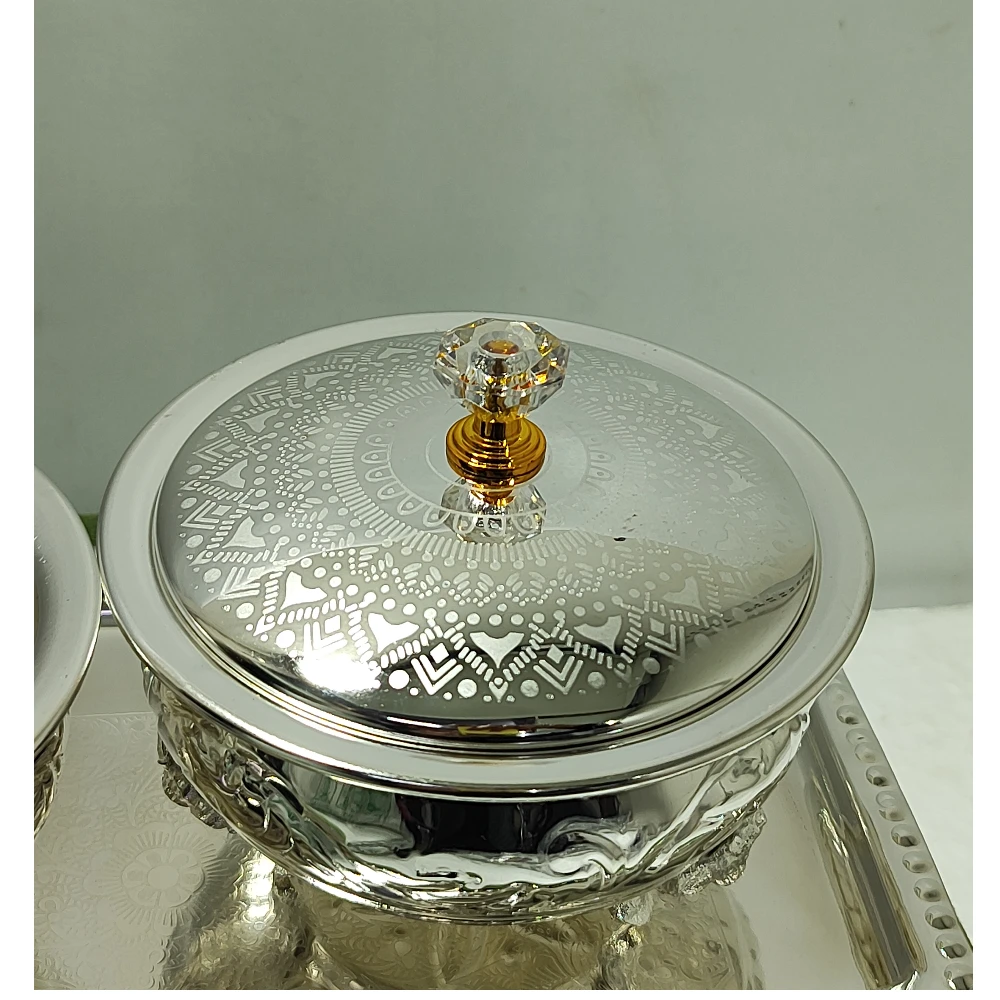 Tray with two Bowl-9No-Z12637