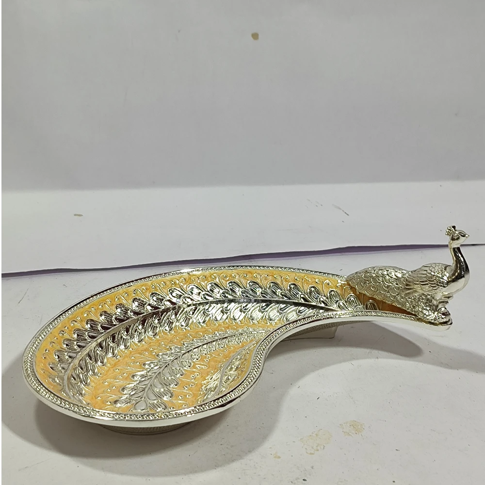 Tray with Peacock-3No-Z12887