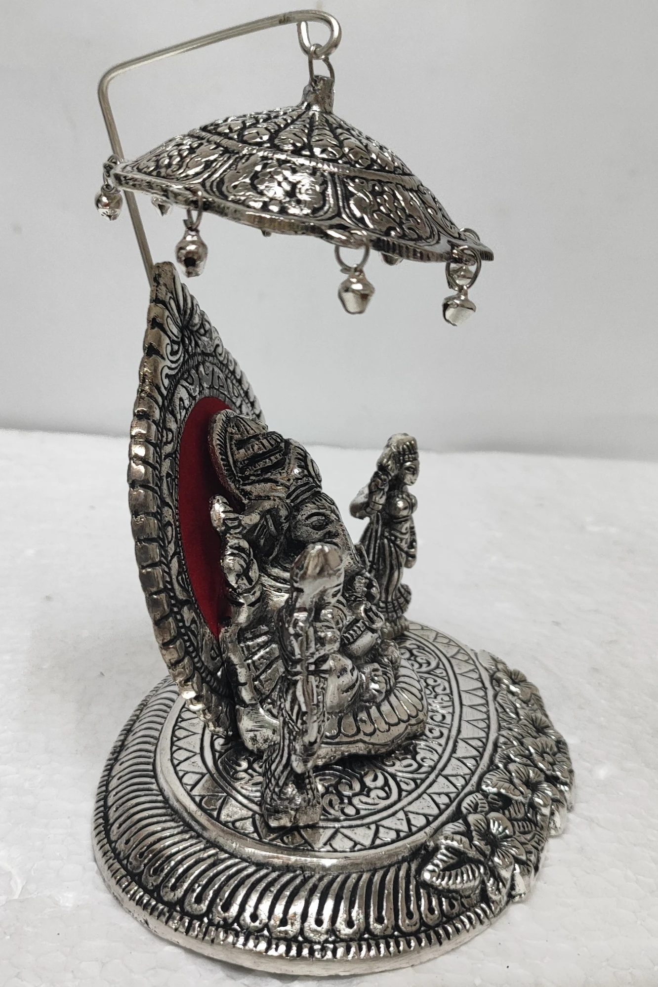 Ganesh With Singhasan-7No-Z12642