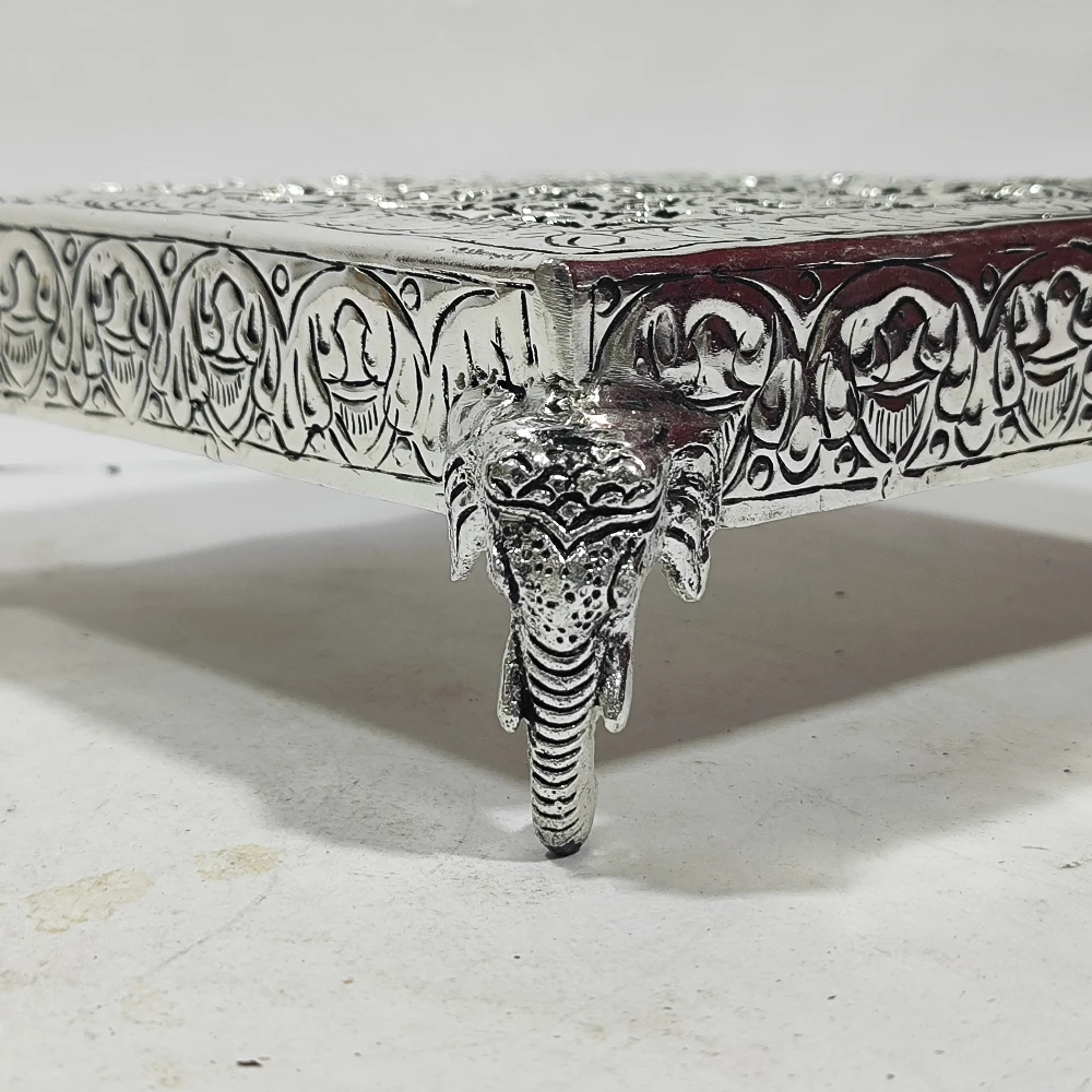 Chowki with Elephant-7.5No-Z12951