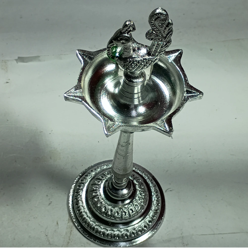 Diya With Peacock-10No-Z04319