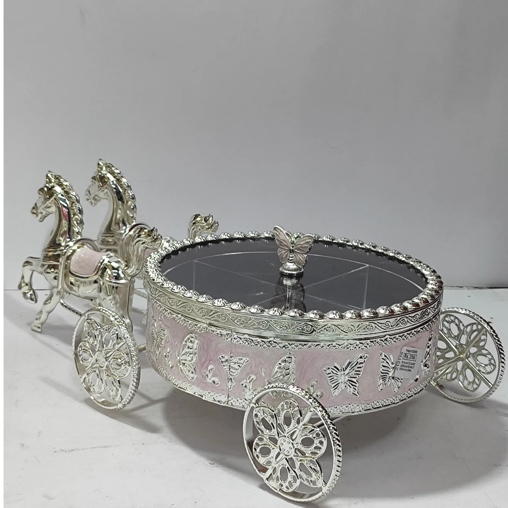Dry Fruit Box with Horse Cart-15.5No-Z13115