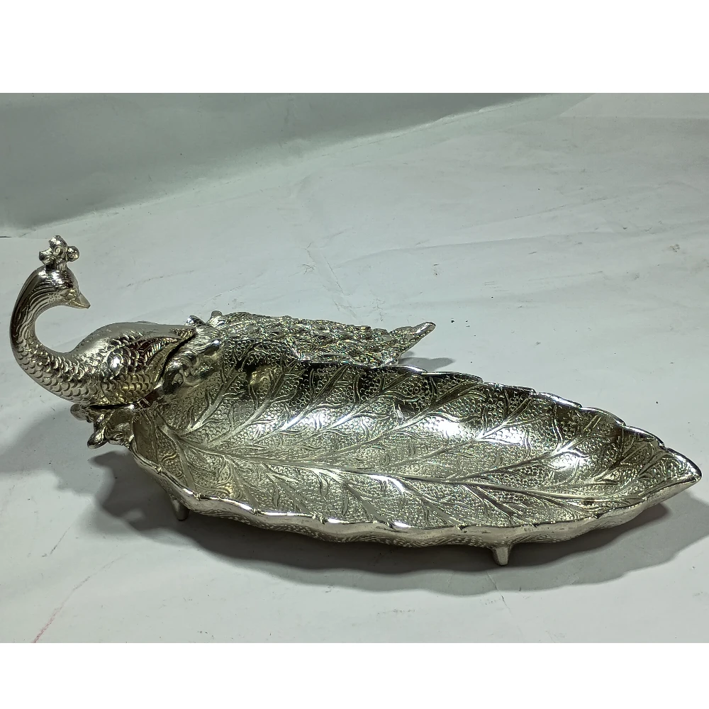 Plater with Peacock-5No-Z10701