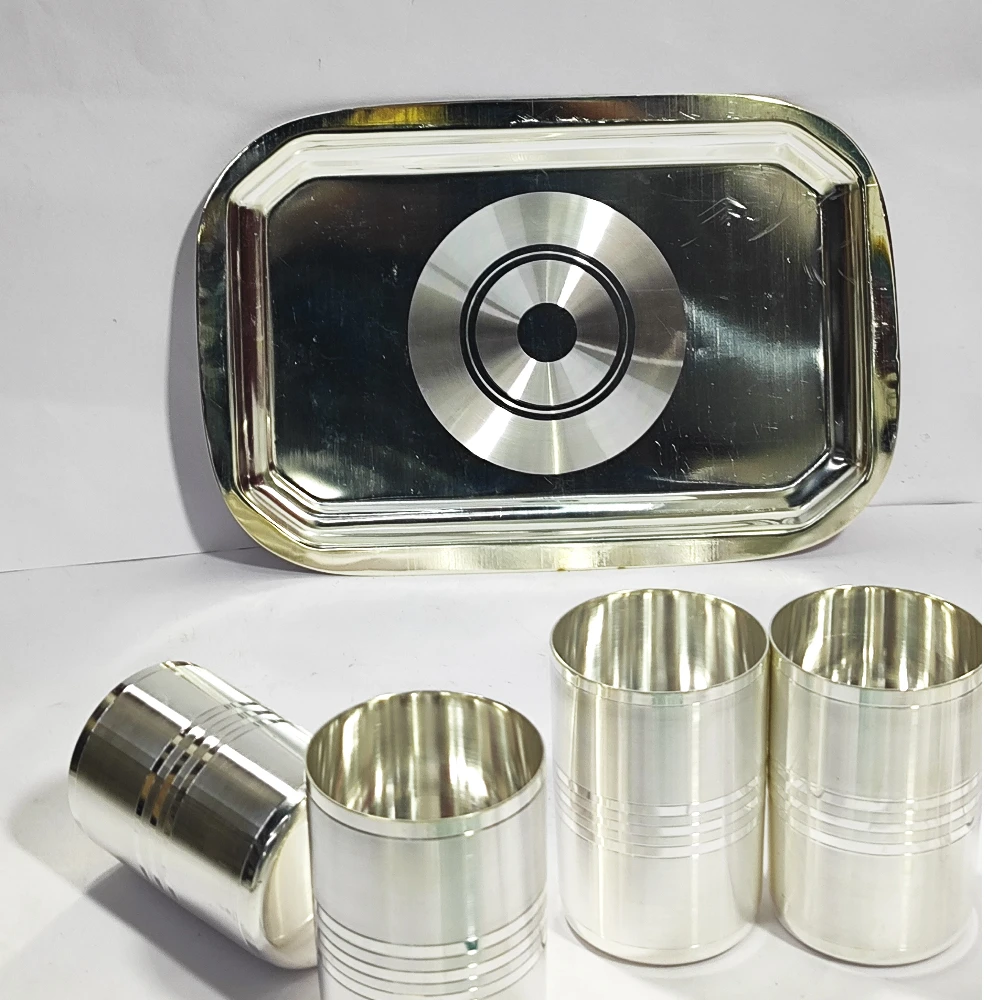 6 pcs Glass with Tray-12No-Z12791