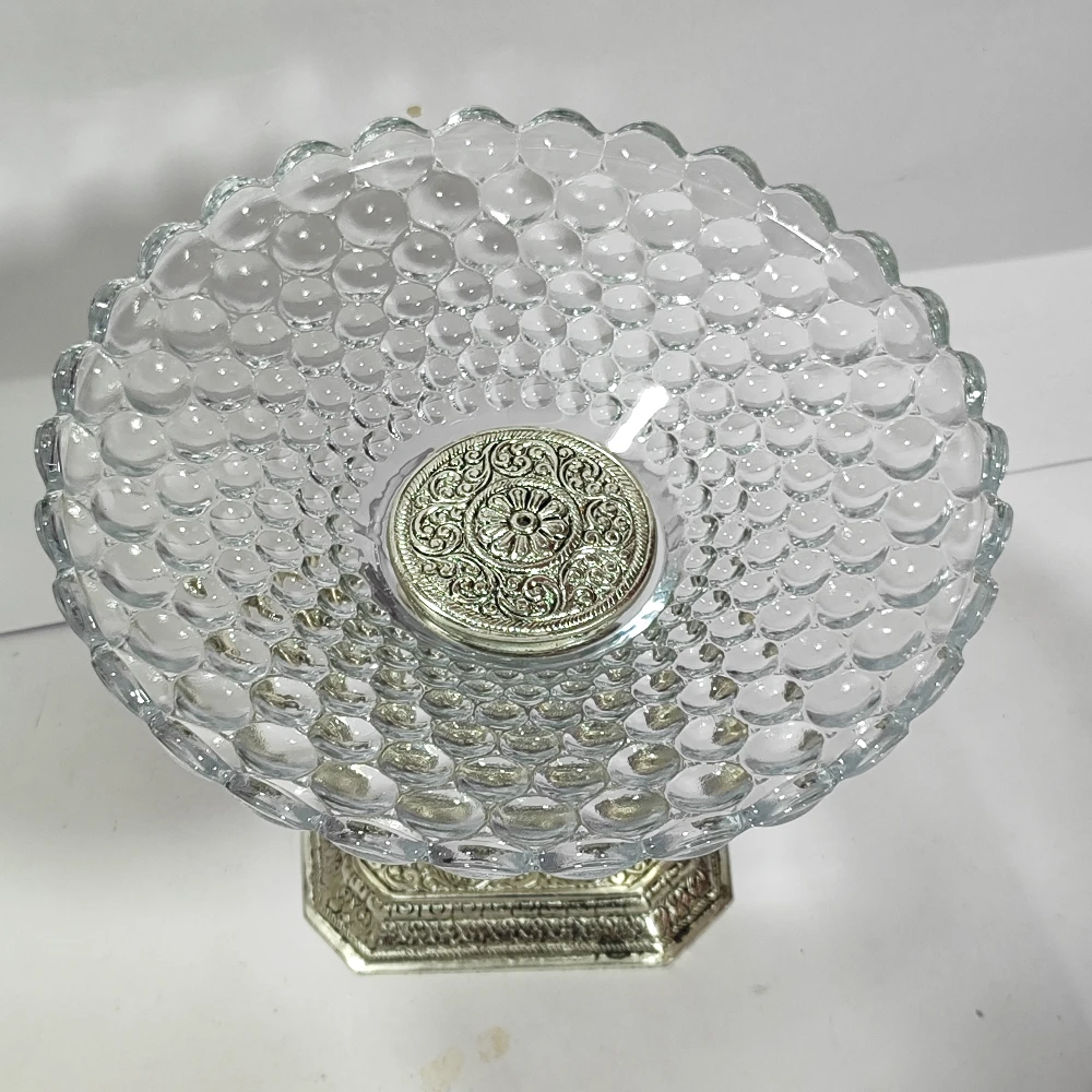 Elephant with Glass Bowl-8No-Z12894