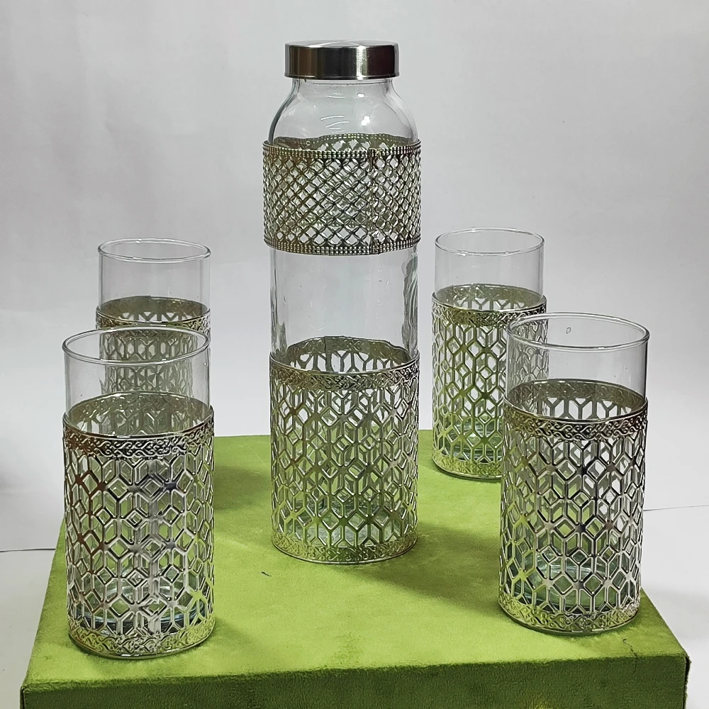 4 Pcs Glass & a Bottle-10.5No-Z12839