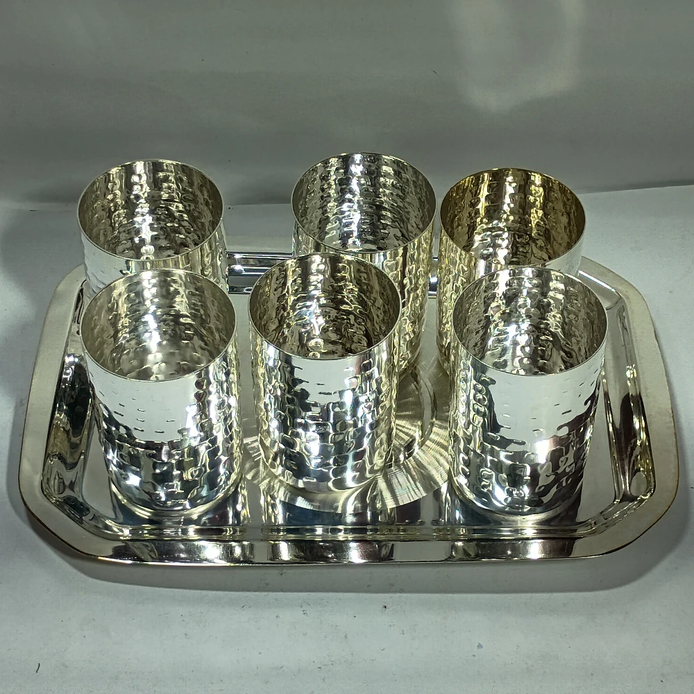 Glass with Tray-8No-Z11291