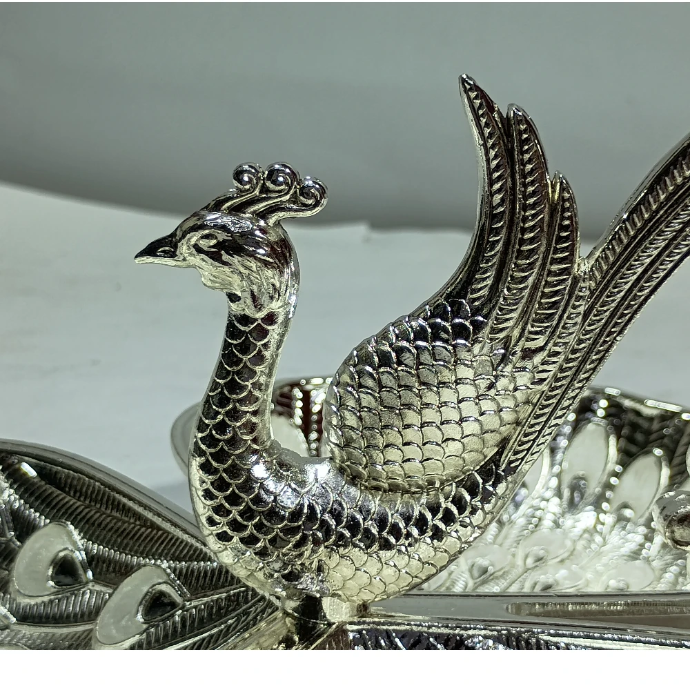 Dish With Peacock-4.5No-Z12437