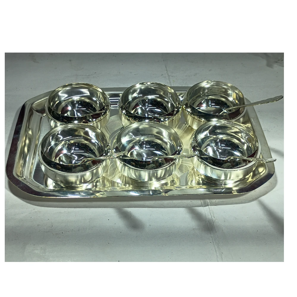 Six Bowls With Tray-12No-Z07546