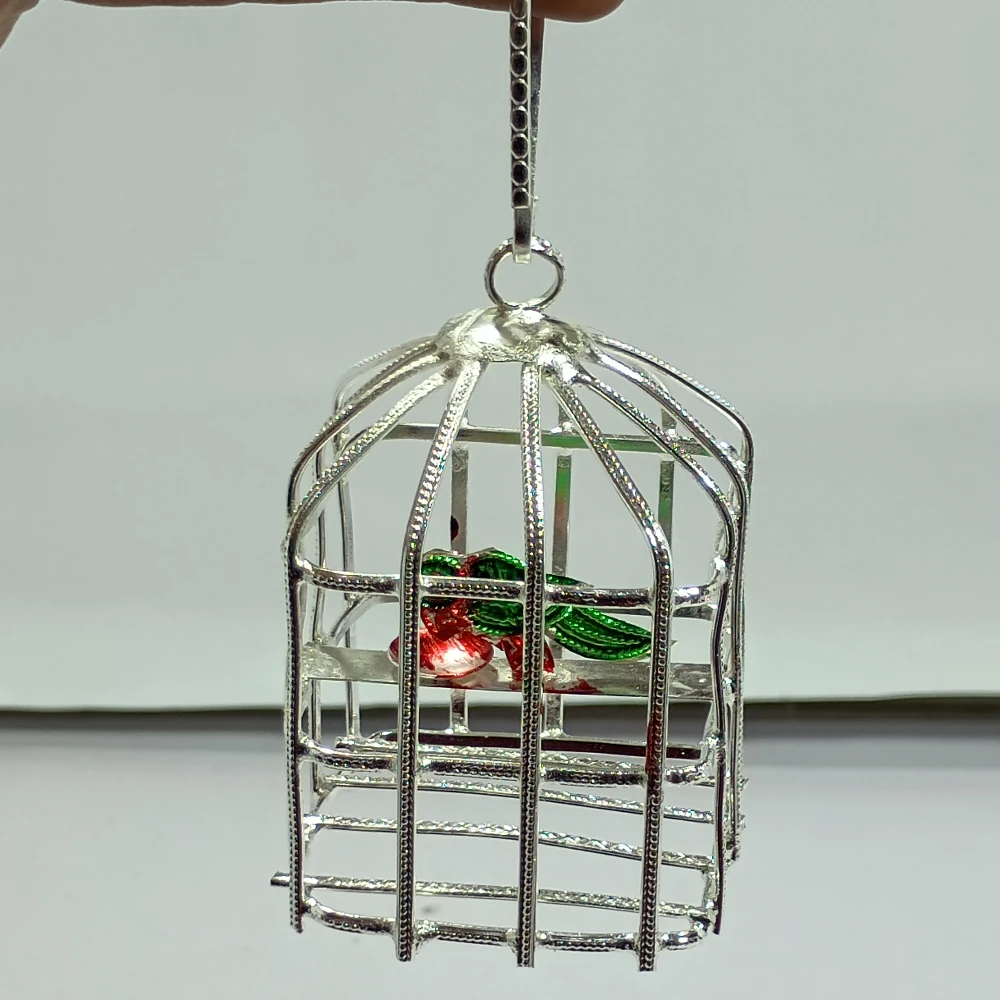 Parrot with cage-3No-Z00229