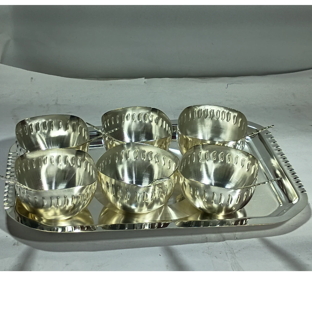 Six Bowls With Tray-12No-Z12409