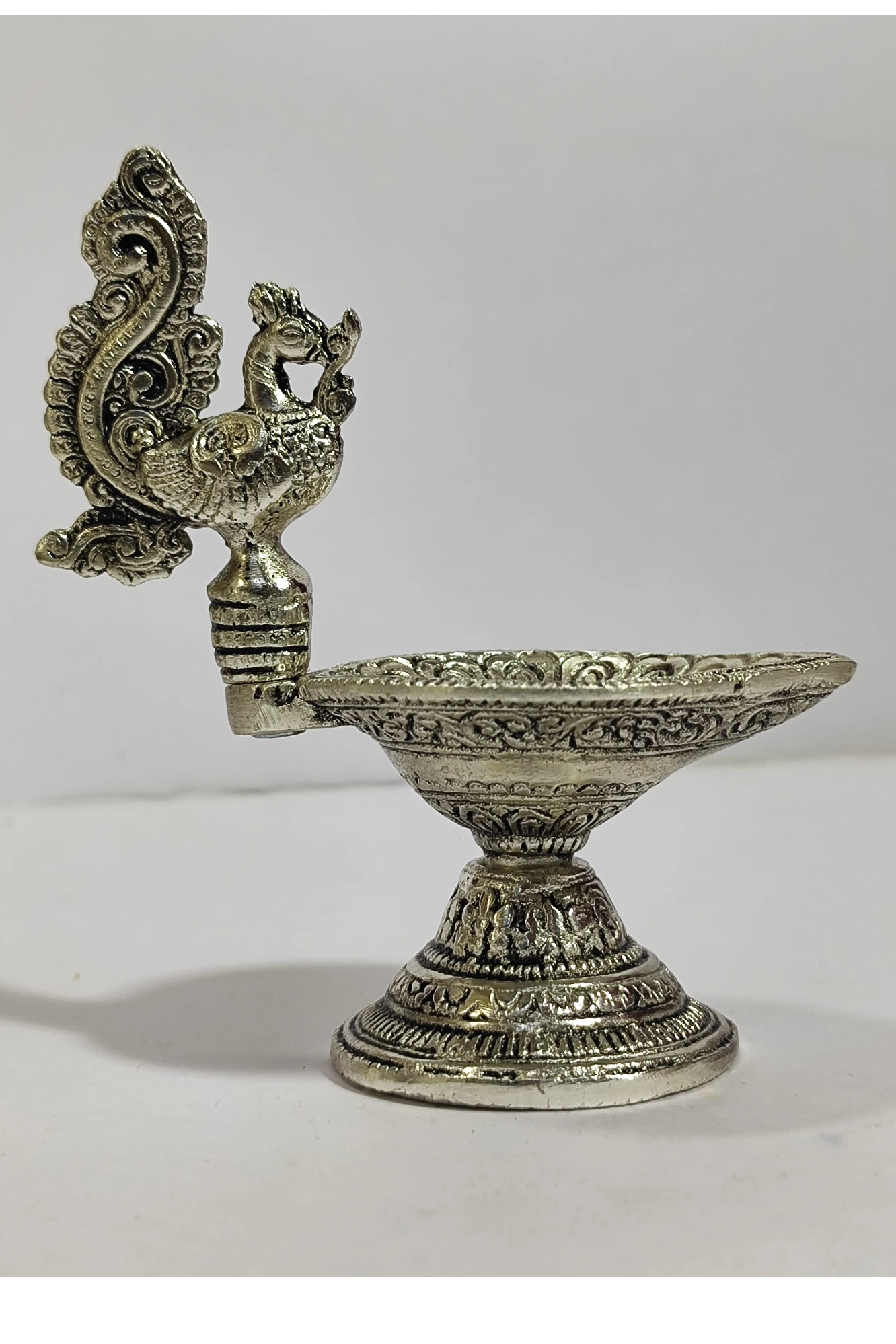 Diya with Peacock-5No-Z13002