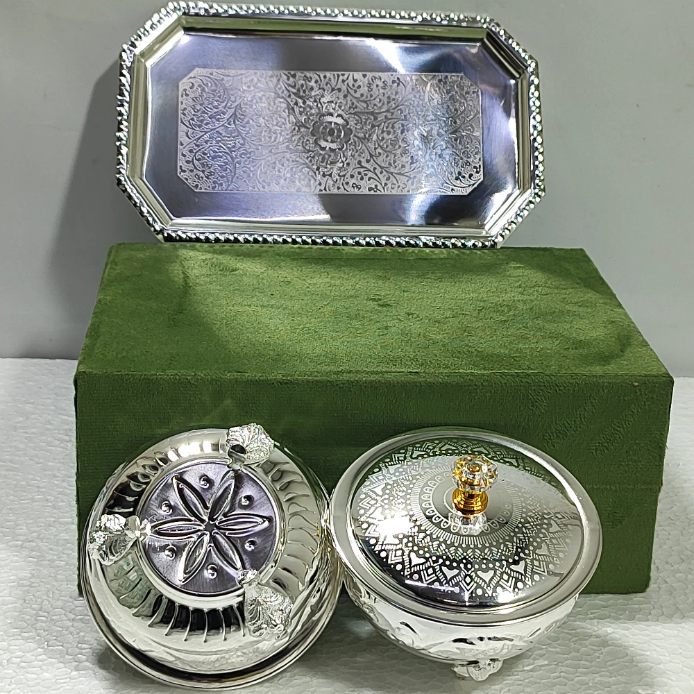 Tray with two Bowl-9No-Z12637