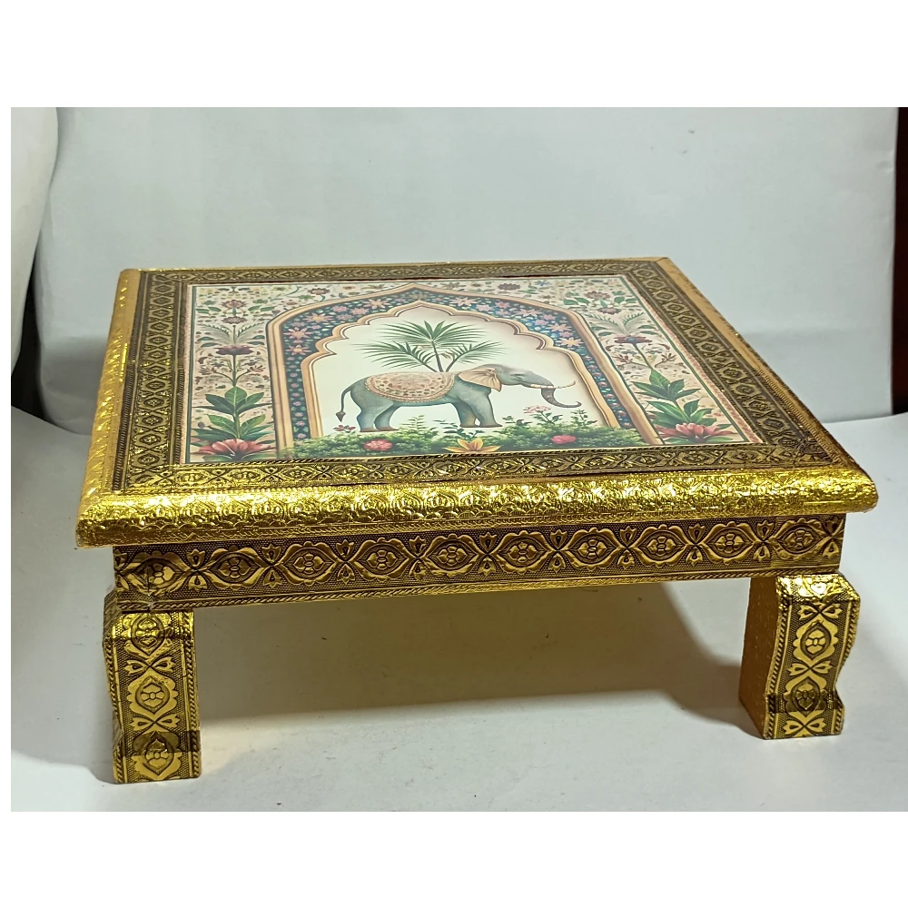 Chowki with Elephant-6.5No-Z05507