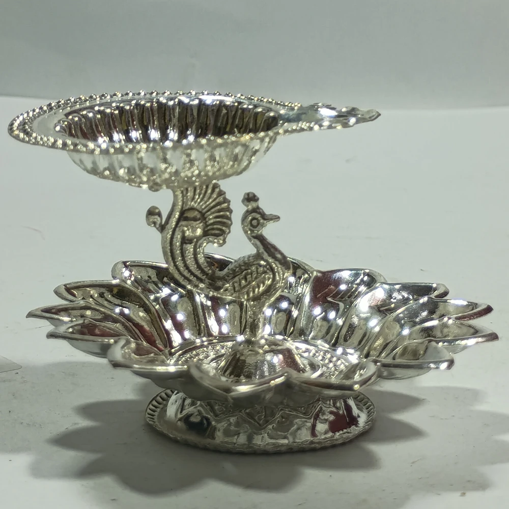 Diya with peacock-2No-Z09416