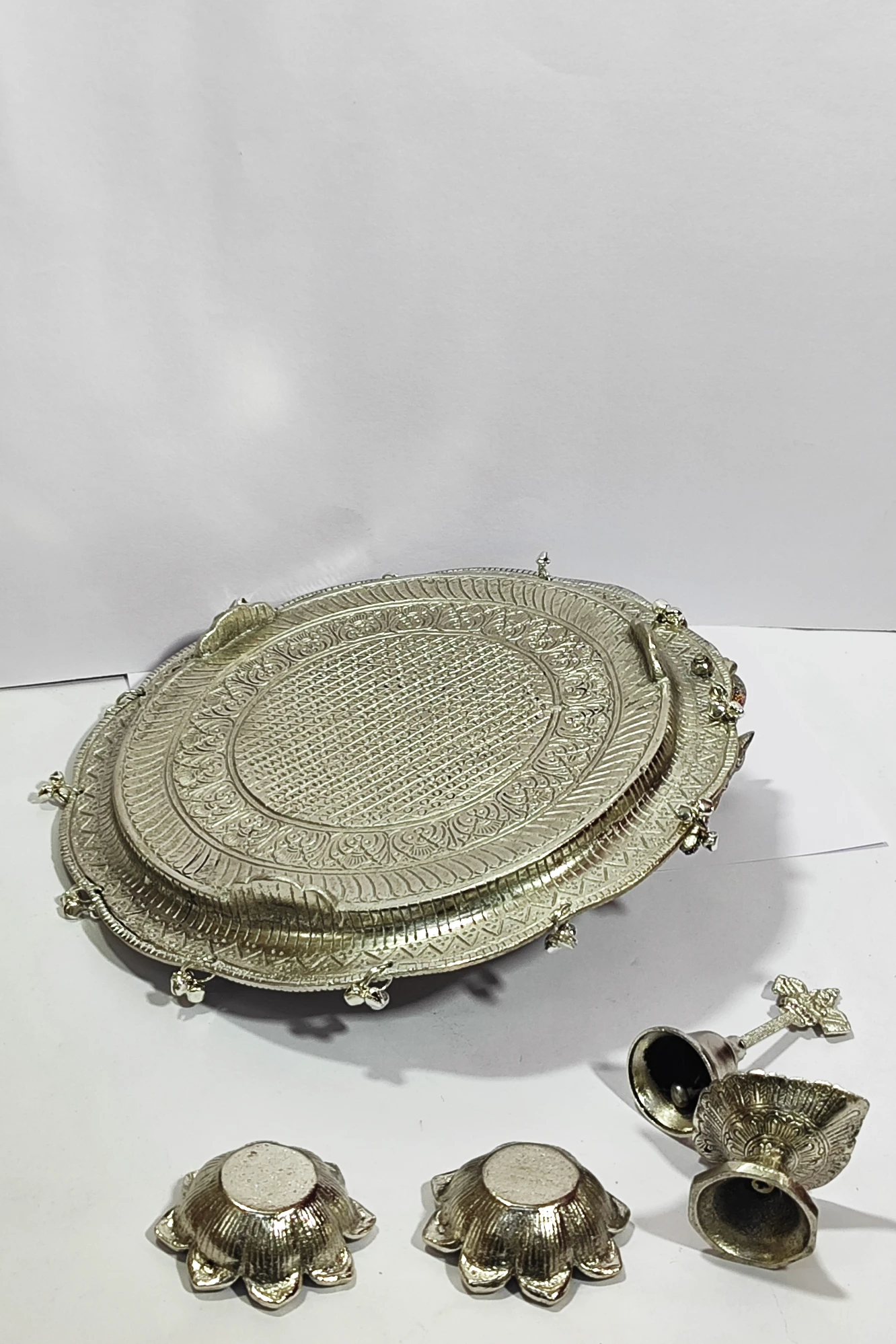 5 Pcs Puja Thali-11No-Z12809