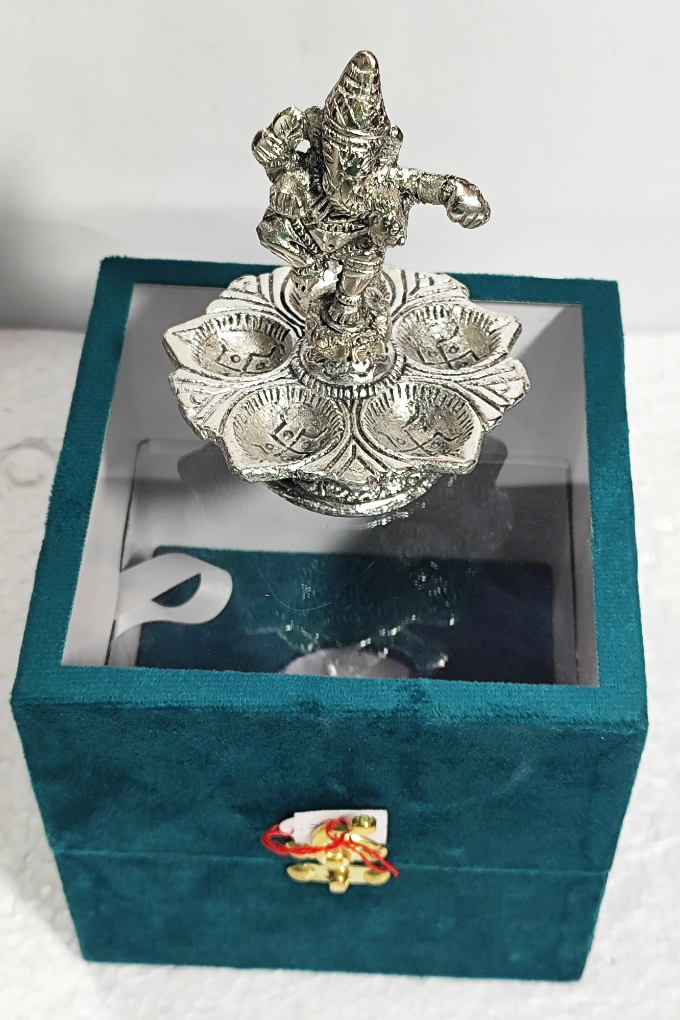 Diya with Ganesh-6No-Z07603