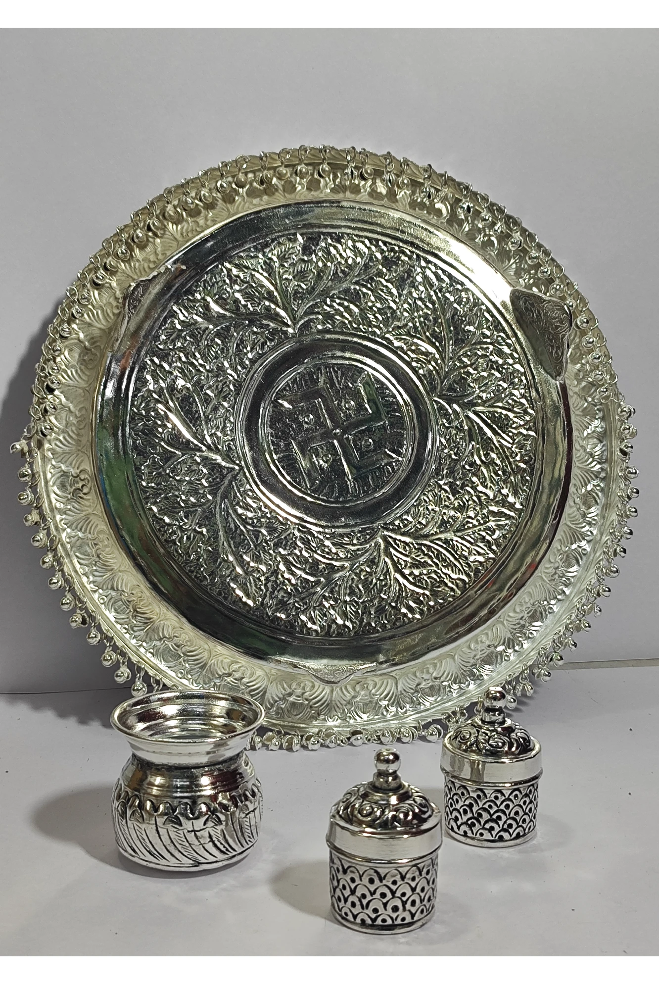 4pcs Puja Thali-12No-Z12975