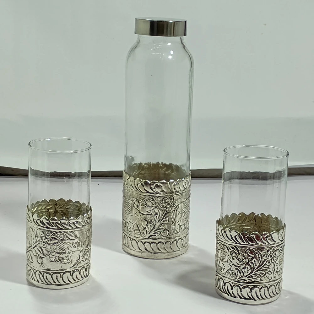 Two Glass and Bottle-10No-Z12221