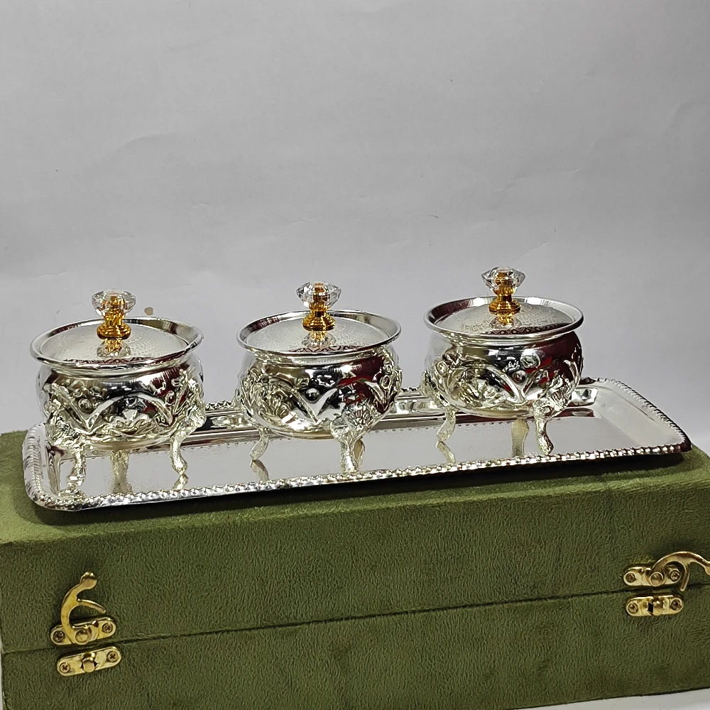 3 Dry Fruit Container with Tray-3.25No-Z12899