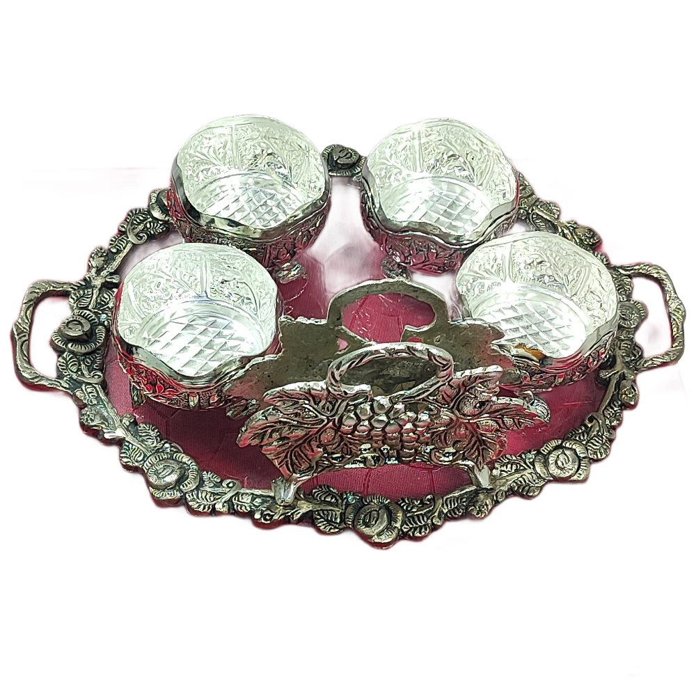 Burney with  Tray and Napkin Holder Set-15No-Z12318