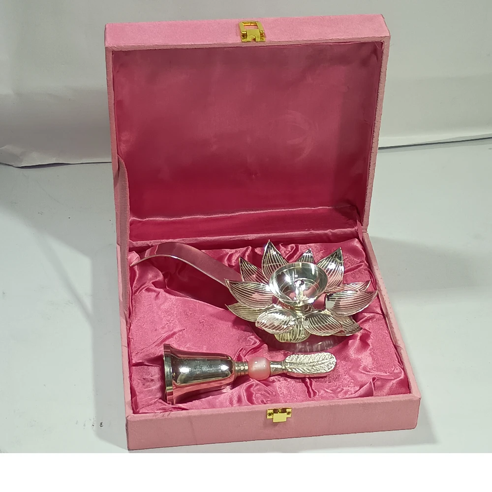 Diya with Ghanti-4No-Z12555