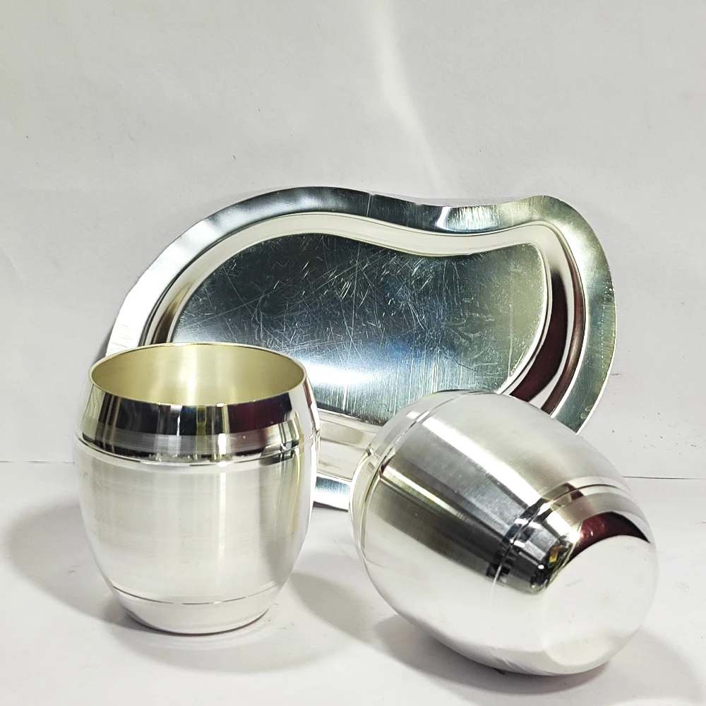 Two glass with tray-8No-Z07841